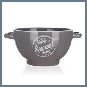 BANQUET Keramická miska SWEET HOME 660 ml sivá 60337165