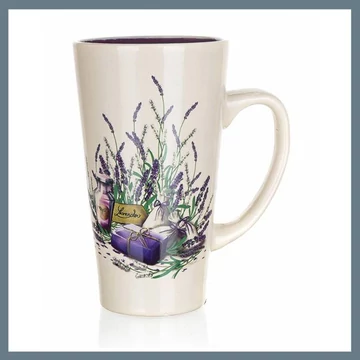 BANQUET Vysoký keramický hrnček LEVENDULA 450 ml 60HH200L