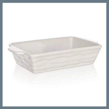 BANQUET Obdĺžniková zapekacia misa CULINARIA biela 20,5 x 12 cm 60ZF01