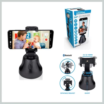 Grundig 360° otočný držiak na telefón s automatickým sledovaním tváre ED-49803