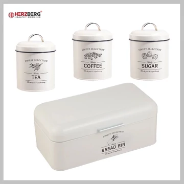 Herzberg Vintage 4-dielna sada na chlieb a cukor HG-04418