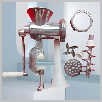 Liatinový mlynček na mäso / plnička klobás XK324514