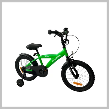 Detský bicykel so stabilizačnými kolieskami, zelený – 16EXPLORERGREEN