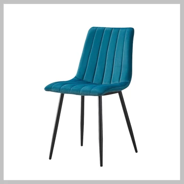 Jedálenská stolička, látkové čalúnenie, zelená – DC09