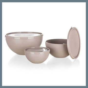 BANQUET CULINARIA plastová sada misiek s vekom 0,5 l / 1,2 l / 2,5 l, 6-dielna – 55074907-A