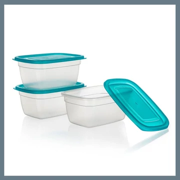 SUPER VALUE plastová sada úložných dóz 0,95 l, 3 ks – 55075048-A