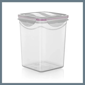 BANQUET LARA štvorcová hermetická plastová dóza 1,8 l – 55075075