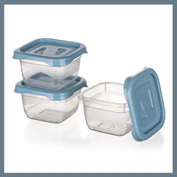 BANQUET CULINARIA plastová sada úložných dóz 6,5 x 6,5 x 4 cm, 0,1 l, 3 ks – 55075229NB