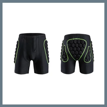 MotoShield Motorkárenská páncélová ochranná nohavica pre mužov čierna-zelená M - holm7217
