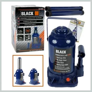 BLACK Hydraulický zdvihák 440mm 20T – 14351
