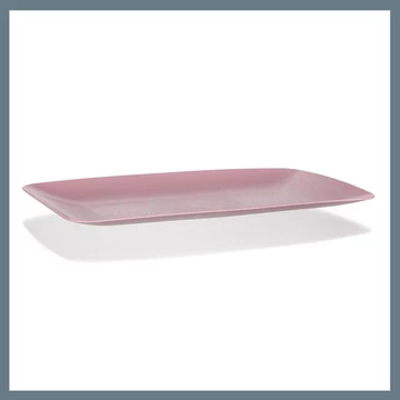 BANQUET Plastová tácka štvorcová 33 x 18 x 2 cm, ružová 5505783P
