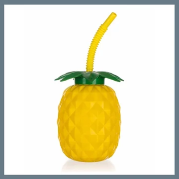 BANQUET Plastová fľaša so slamkou ANANÁS (880 ml) 55062499
