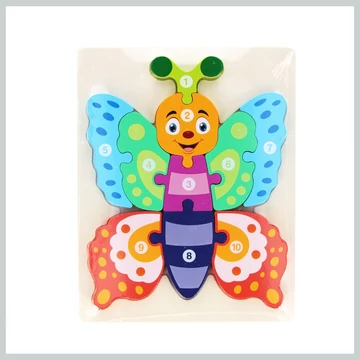 Drevené puzzle motýľ 292093
