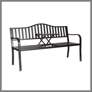 HAPPY GREEN Záhradná lavička s bočným stolíkom REA 150 x 60 x 85 cm 50340301