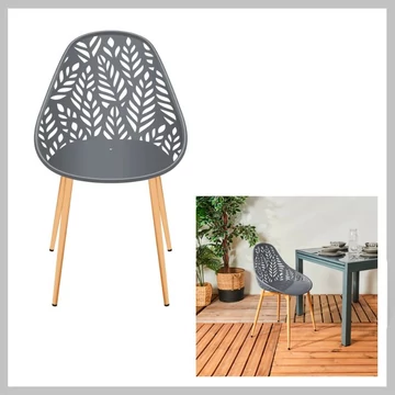 Lucena sivá stolička – HDO0331