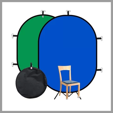 Sklopný zelený/modrý pozadie 150 cm * 100 cm Holm5561