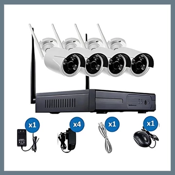 Systém WiFi kamerového dohľadu so 4 kamerami CCTV2