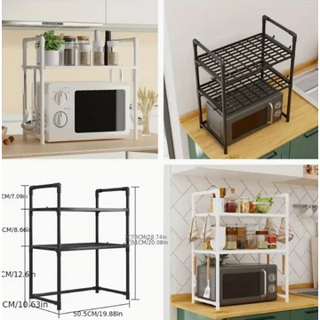 Laoyeboubi 2-úrovňový kovový stojan do mikrovlnnej rúry GC732177