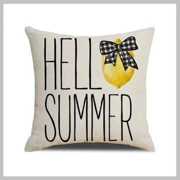 Hello Summer vankúšová obliečka lemon 45 x 45 cm POD160