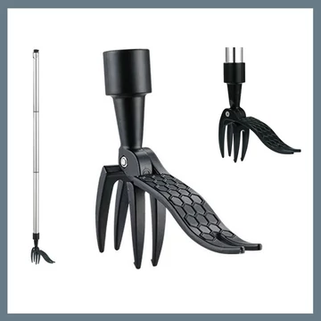 Záhradný nástroj na pletie a odstraňovanie buriny, čierny, 15x20x3,5 cm 27306