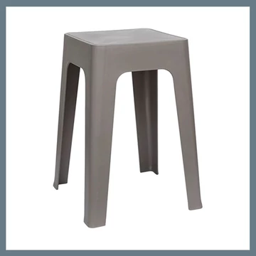 Plastová stolička, sivá 34,5 x 34,5 x 47 cm HDO0423