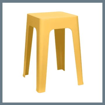 Plastová stolička, žltá 34,5 x 34,5 x 47 cm HDO0424