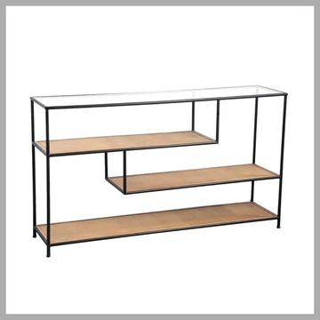 PTMD Stojaca polica, bambusová - 140x35x79,5 cm 8720014712509
