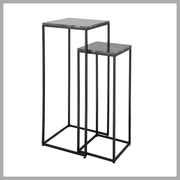 PTMD bočný stôl, mramor, 102 cm 2 kusy v balení 8720014724830
