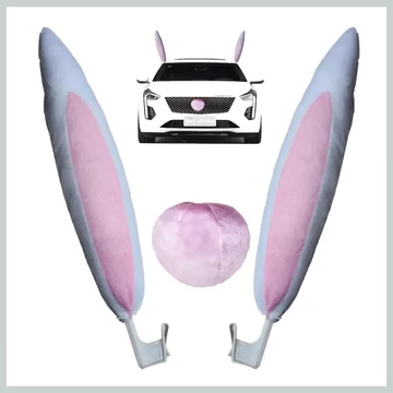 Autá dekorácia so zajačikovýma uškami HX509722
