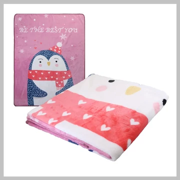 Plyšová deka s tučniakom KOC07