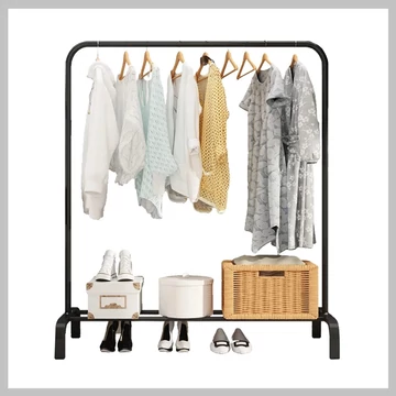 Stojan na oblečenie s policou na topánky 150 x 110 cm ZT-SZ03