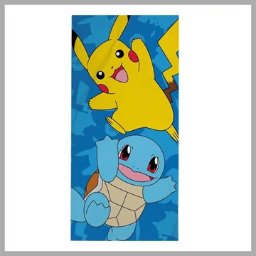 Pokémon „Blue” osuška, plážová uterák 70x140 cm