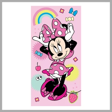 Disney Minnie „Rainbow” osuška, plážová uterák 70x140 cm