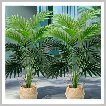 2 kusy UV-odolná dekoratív palma – 65 cm – TG826307