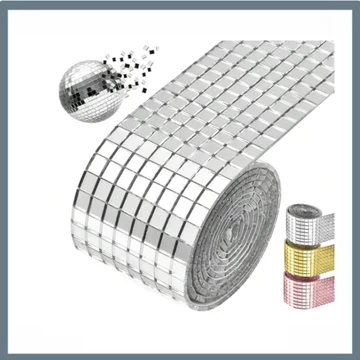 Samolepiace mozaikové dlaždice – 4x30 cm strieborné 33753844