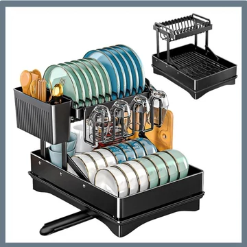 Dvojúrovňový odkvapkávač na riad HOLM8407