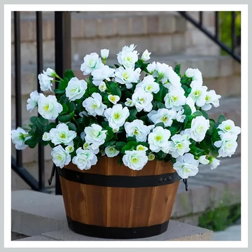 Realistická umelá kvetinová dekorácia na vonkajšie použitie, biela AP729761-f