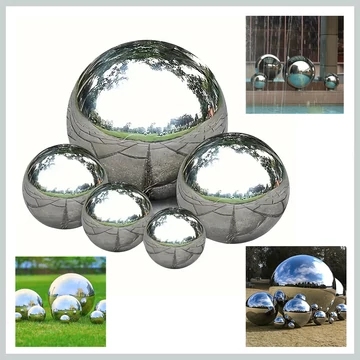 Súprava dekoračných gúľ z nehrdzavejúcej ocele – 6 kusov DE314294