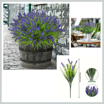 Umelá levanduľa dekorácia 10 ks LU33429