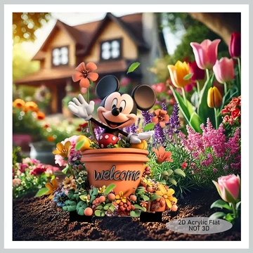 Záhradná dekorácia myš s nápisom „Welcome” ND1332004