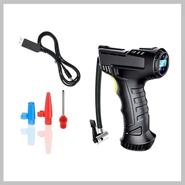 Prenosný automobilový kompresor s bezdrôtovým LCD displejom ZK-3665C