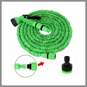 Flexibilná Záhradná Hadica – Univerzálna, Predlžovateľná (5-15 m, Zelená) – ADGRC-K-1439