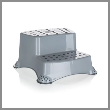 Plastová stupienka KEEEPER 40X37X14CM šedá/béžová, dvojitá A53995123