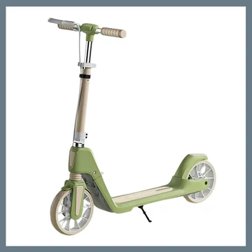 Veľké kolesá skladací kolobežka pre dospelých – Zelená 601099547435130-Z