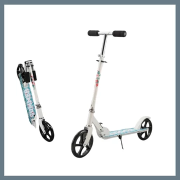 Skladací prenosný kolobežka – Biela 601099661545798-FH