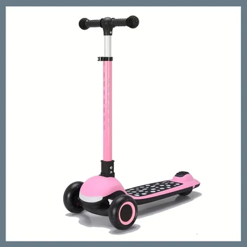 Skladacia svietiaca kolobežka pre deti – Ružová 601100114893583-R