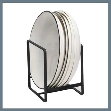 Držiak na taniere z ocele - Čierny 601099717898505
