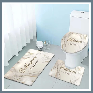 Kúpeľňové koberce + pokrývka WC sedadla - Just Relax 601099797189389
