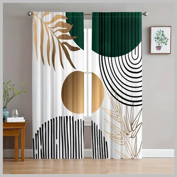 Dekoračný záves s geometrickým vzorom v modernom štýle 2 ks – 100 x 220 cm, CN284512