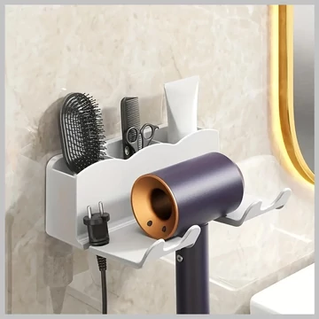 Nástenný držiak na sušič na vlasy 16 x 11 CM XR209076